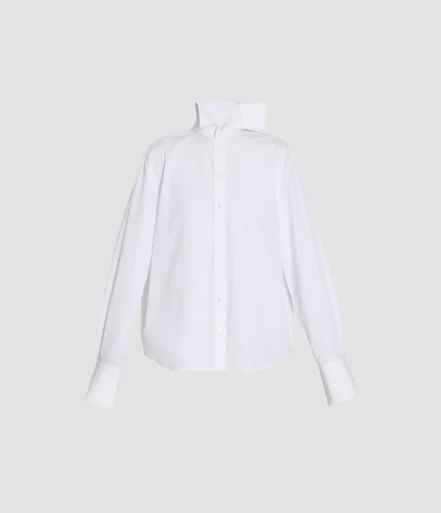 Erdem camicia popeline cotone maniche lunghe bianca