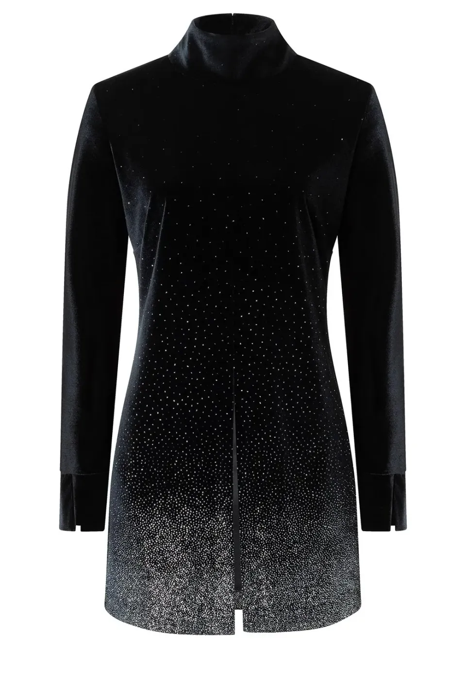 Ana Alcazar Tahana top velluto nero glitter