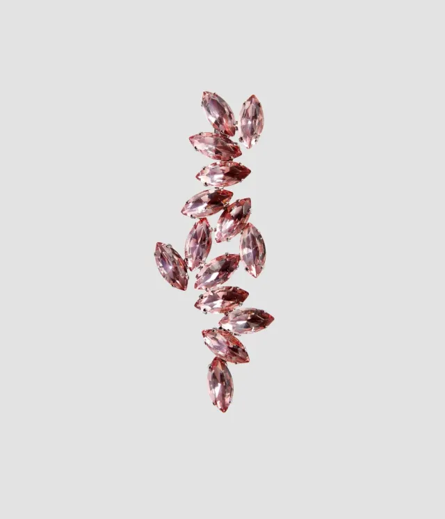 Erdem Crystal spilla cristalli vetro argentata