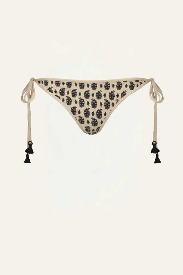 Johanna Ortiz Sagrado slip bikini lacci ecru lycra