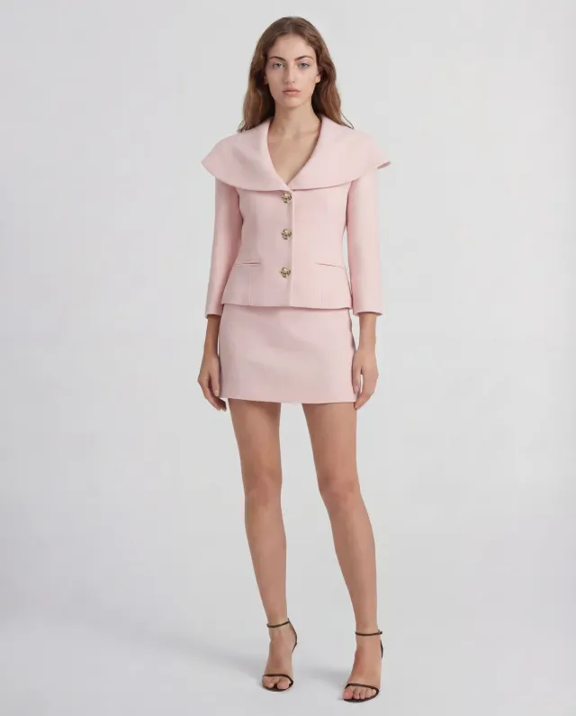 Violante Nessi Amato Blazer Lana Rosa Mantella