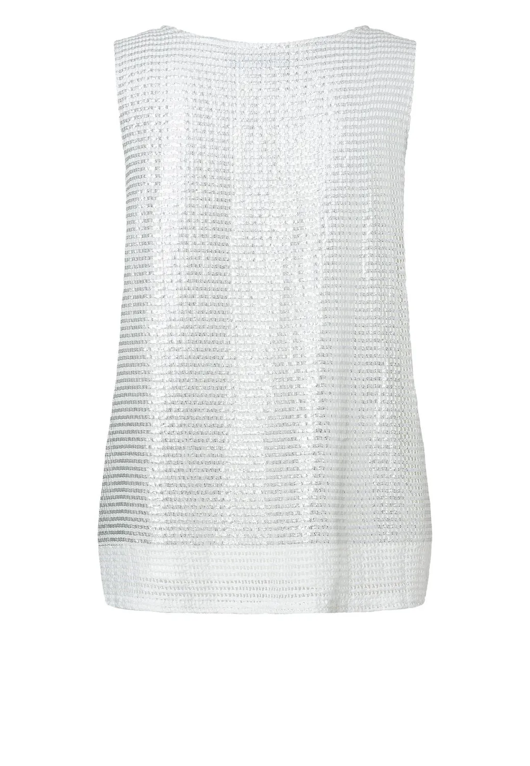 Ana Alcazar Wahy top mesh bianco linea A