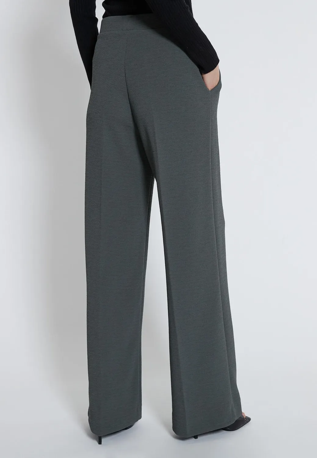 Ana Alcazar Hapase pantaloni palazzo grigi Marlene