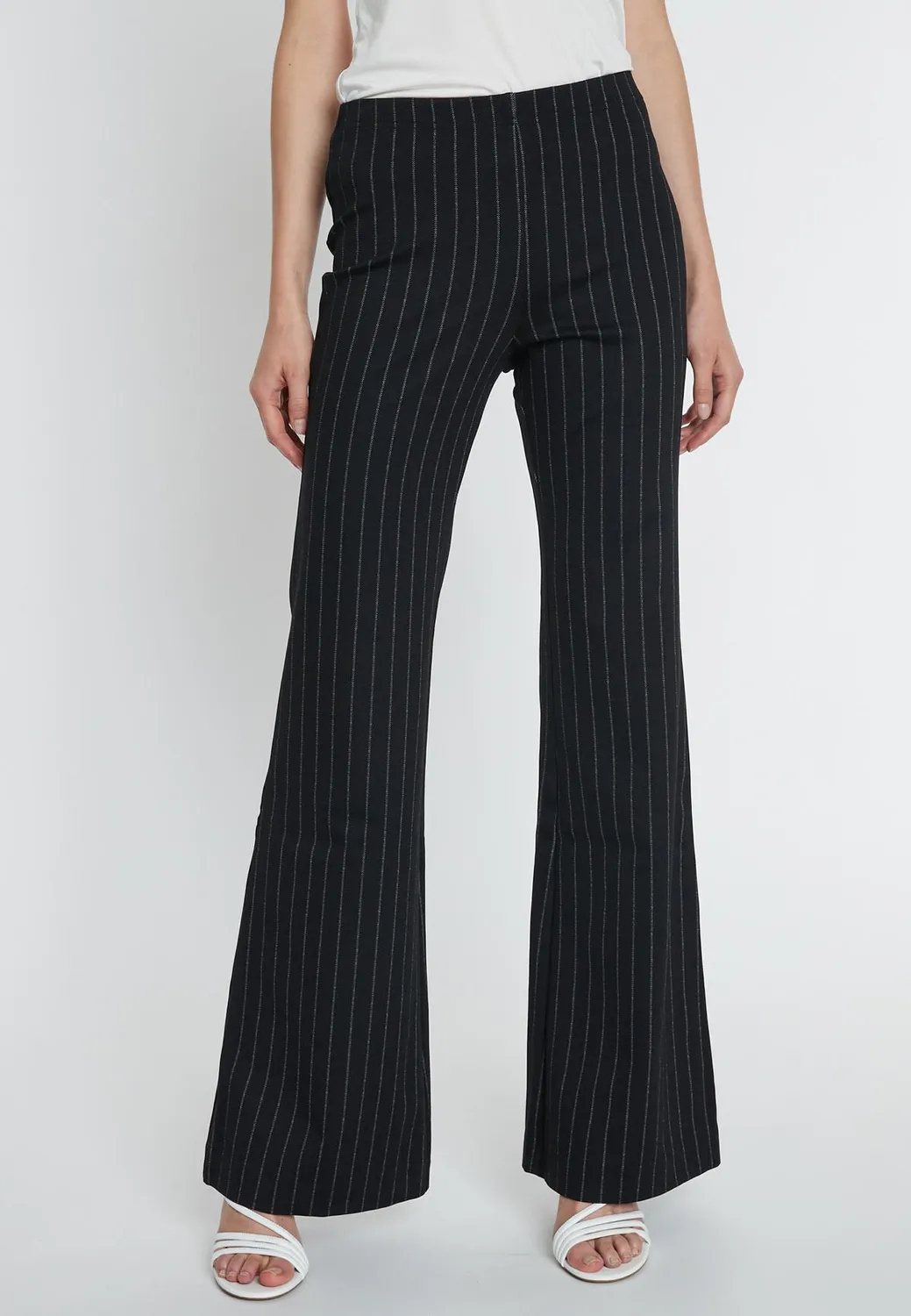 Ana Alcazar Mesona pantaloni flare neri anni 70