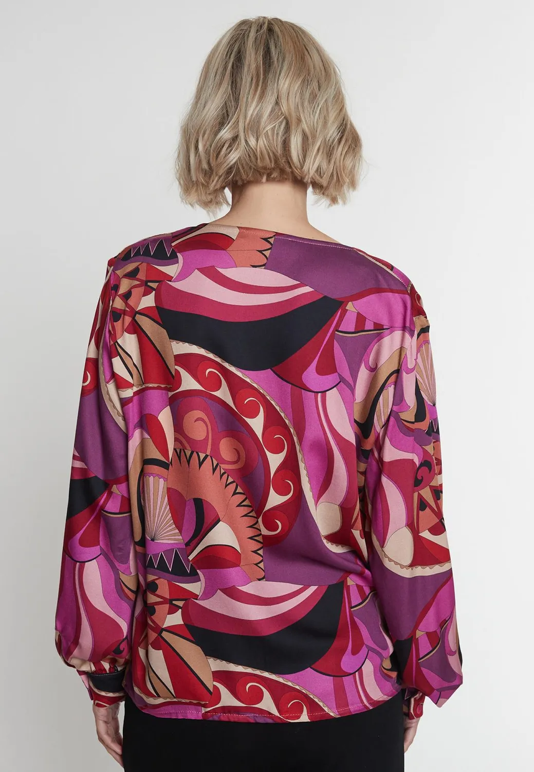 Ana Alcazar Makta blusa fantasia collo cascata