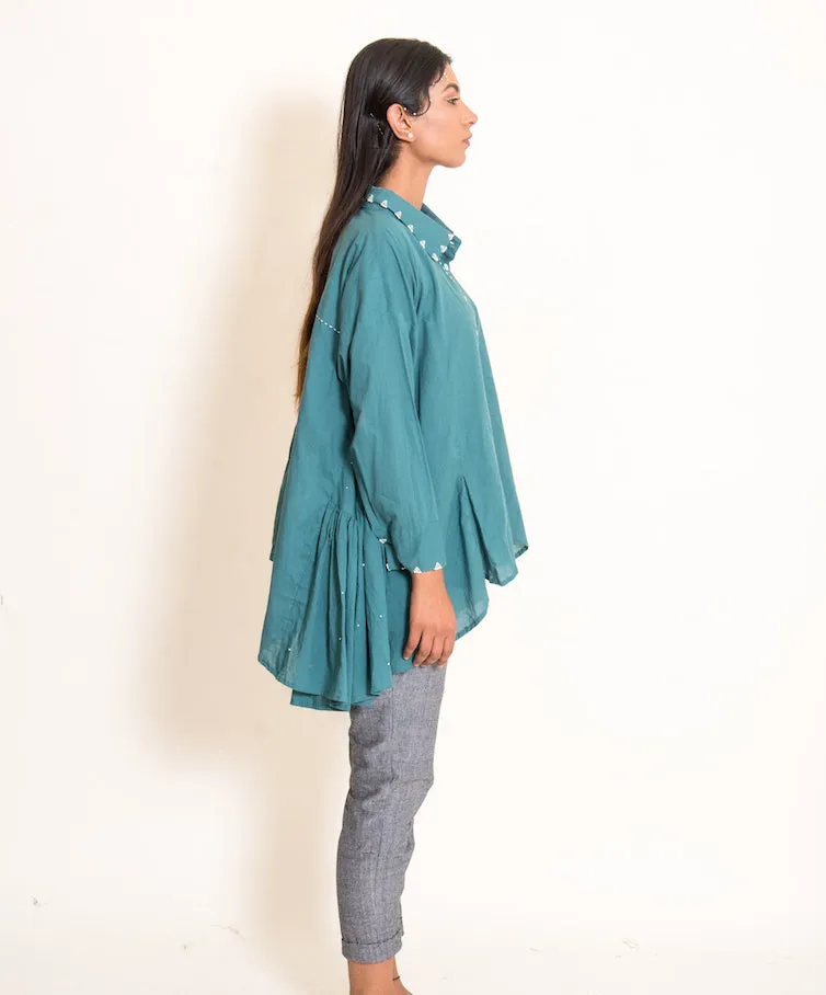Our Dve Otter coordinato top e pantaloni verde acqua