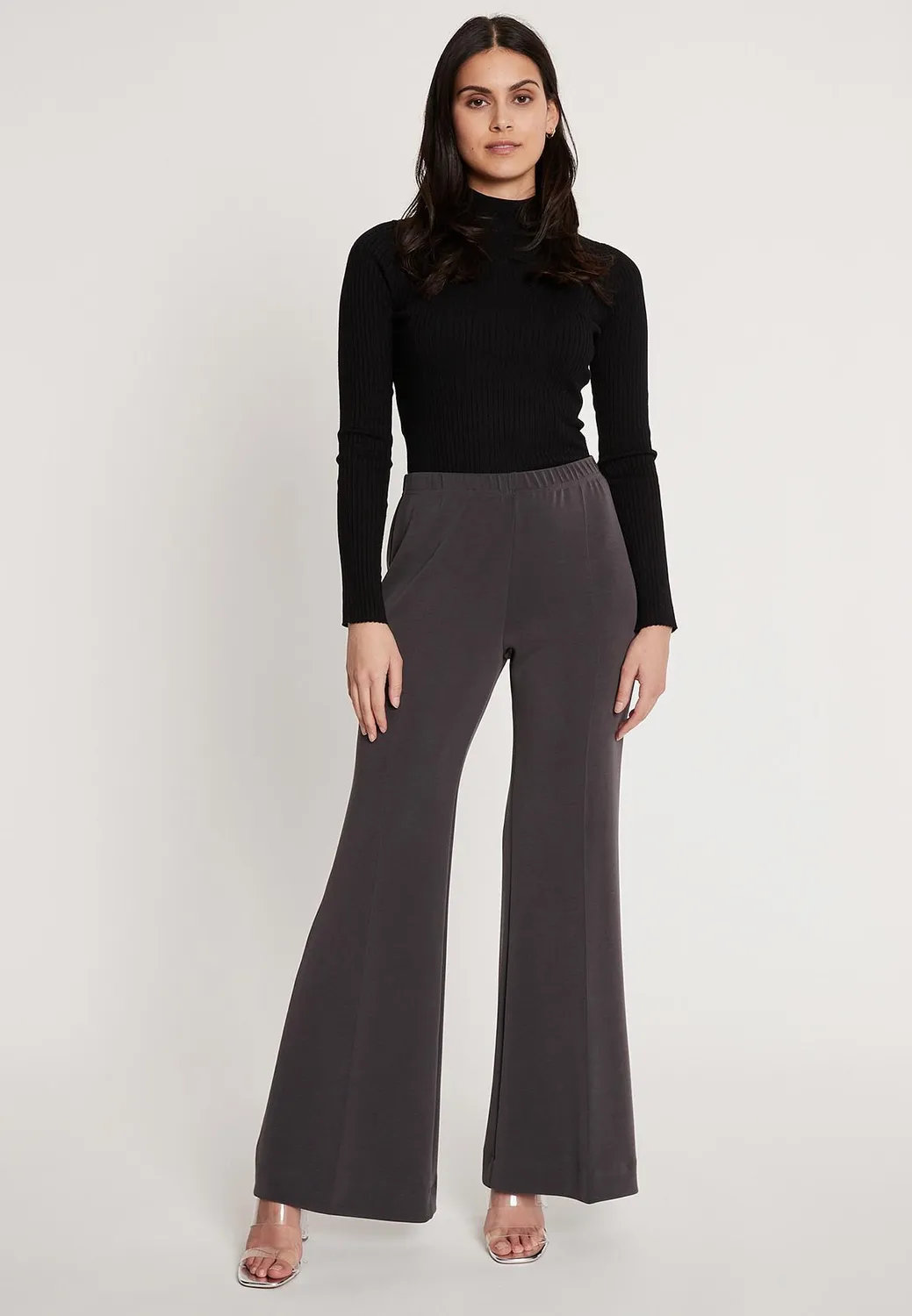 Ana Alcazar Irene pantaloni svasati jersey grigi