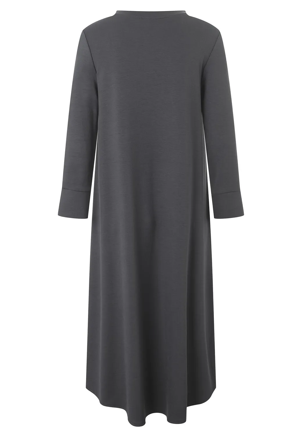 Ana Alcazar Melby abito jersey midi grigio