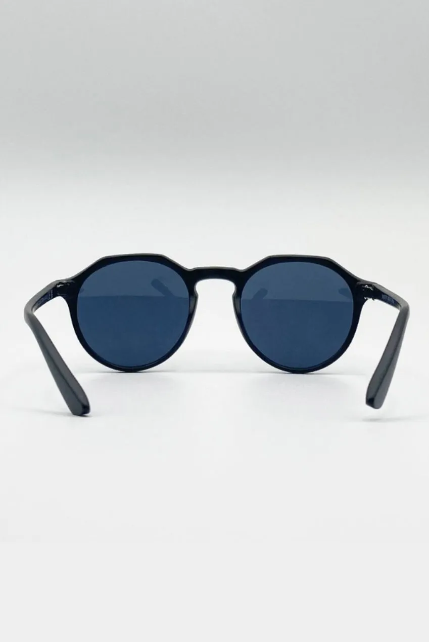 SVNX Classic Preppy occhiali da sole neri opachi