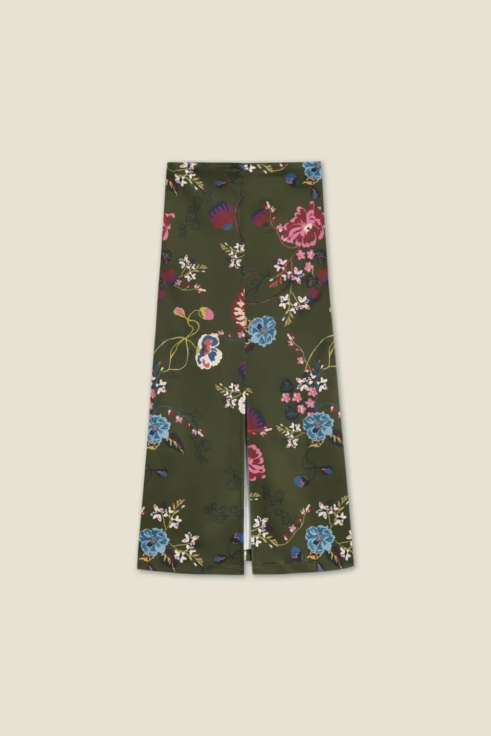 Dahlia Tubo gonna midi vita alta neoprene fiori
