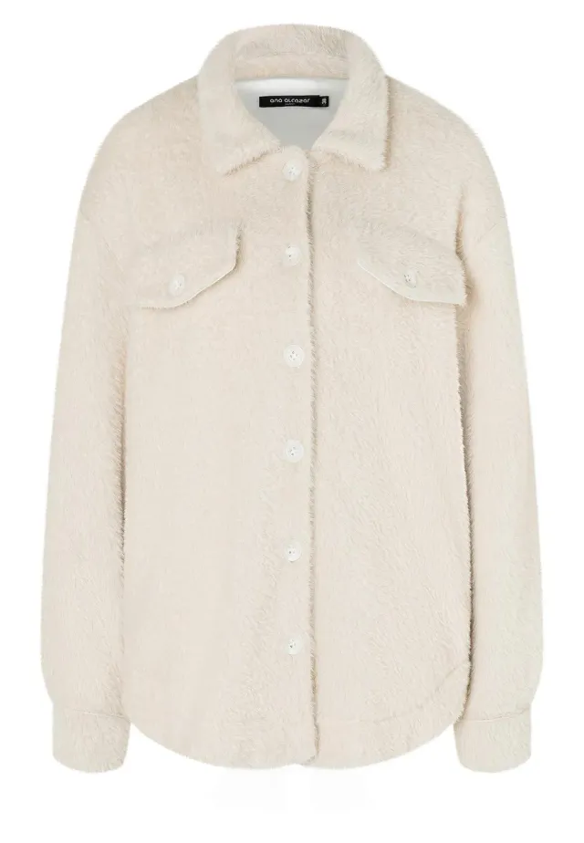 Ana Alcazar Mabisy giacca peluche beige