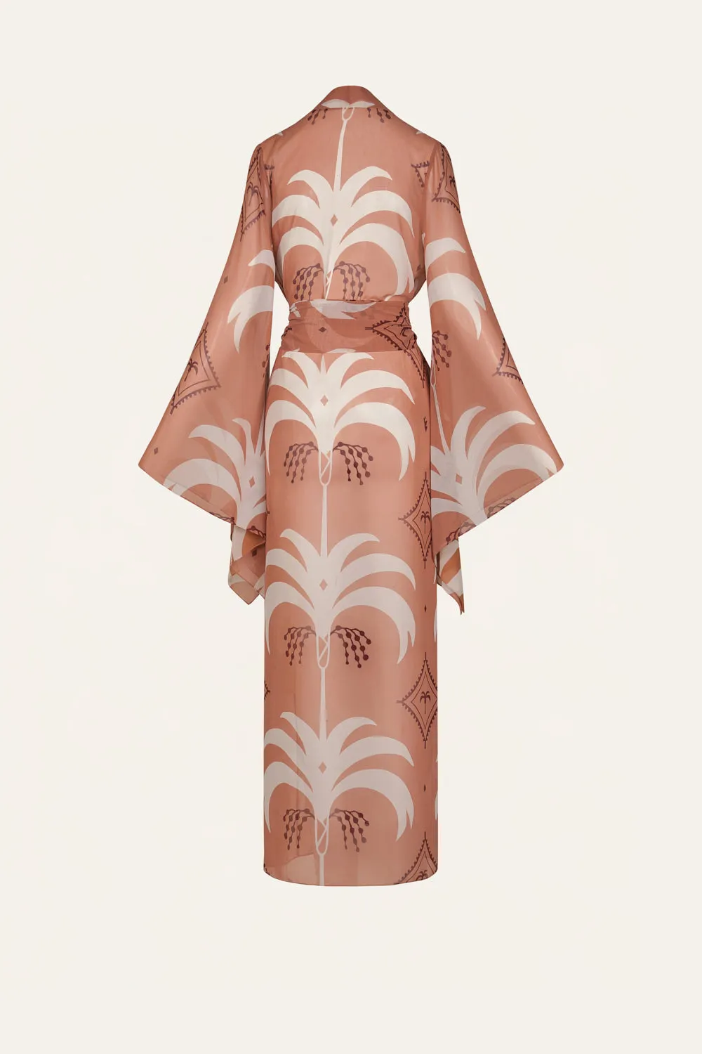 Johanna Ortiz Amazon kimono pesca georgette cintura