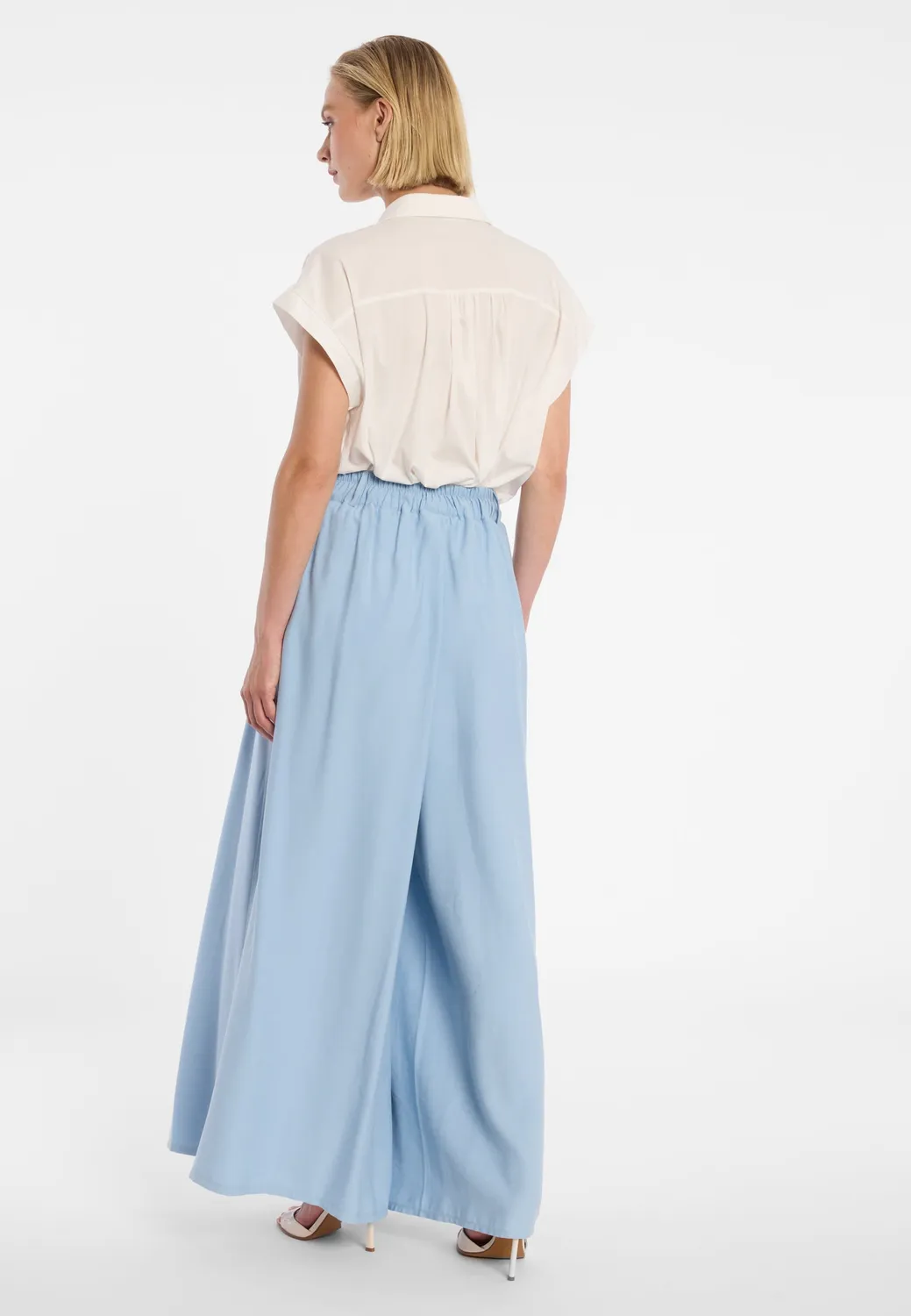 Ana Alcazar Palazzo Trousers Doria pantaloni palazzo azzurri