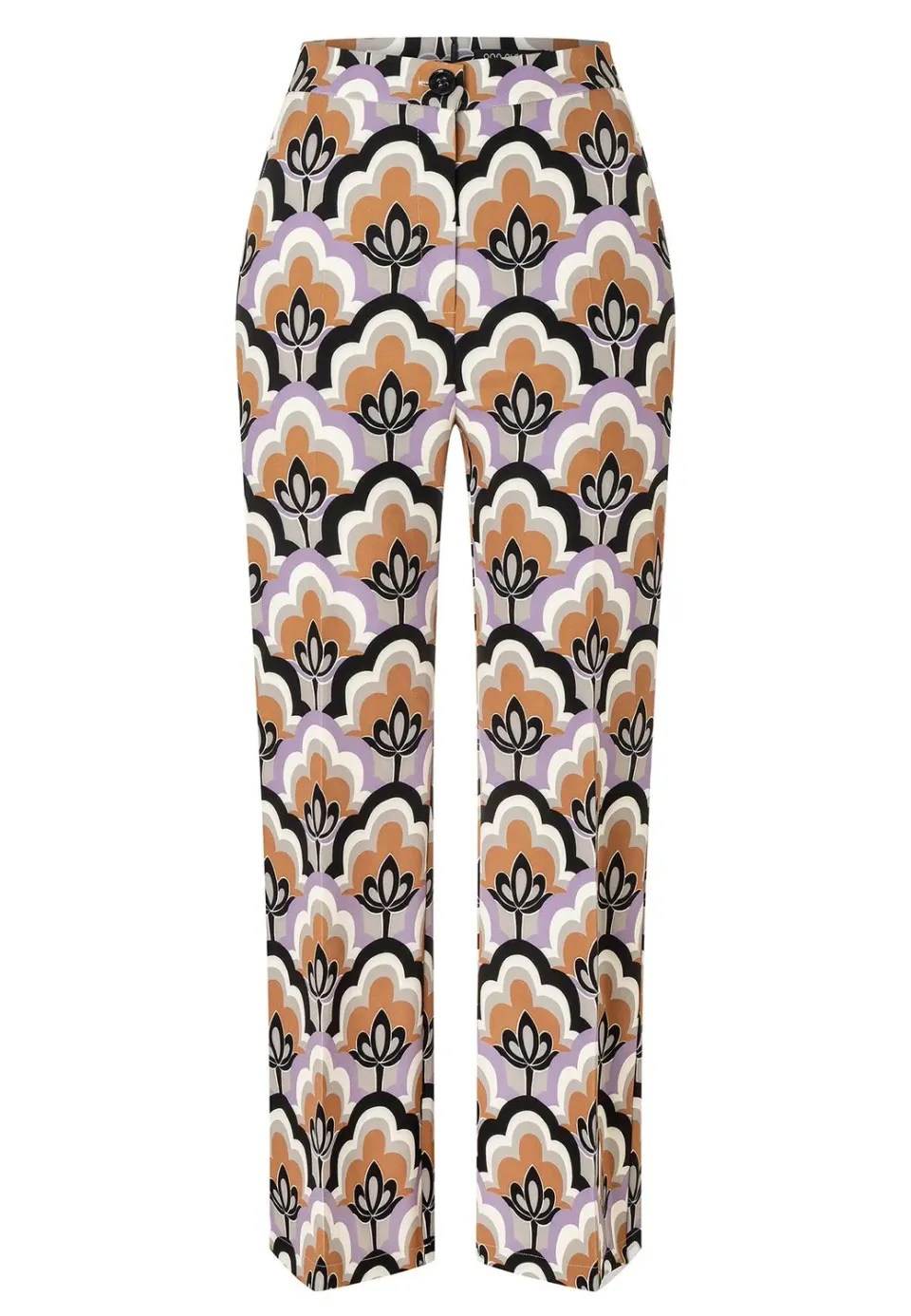 Ana Alcazar Maira pantaloni cropped stampa retro