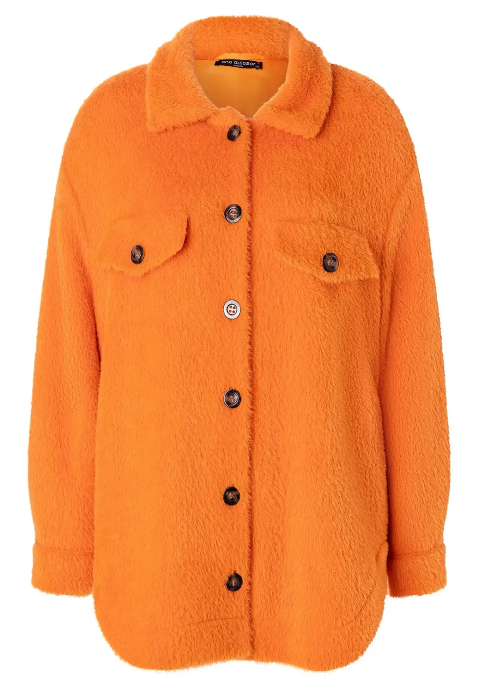 Ana Alcazar Mabis camicia giacca teddy arancione