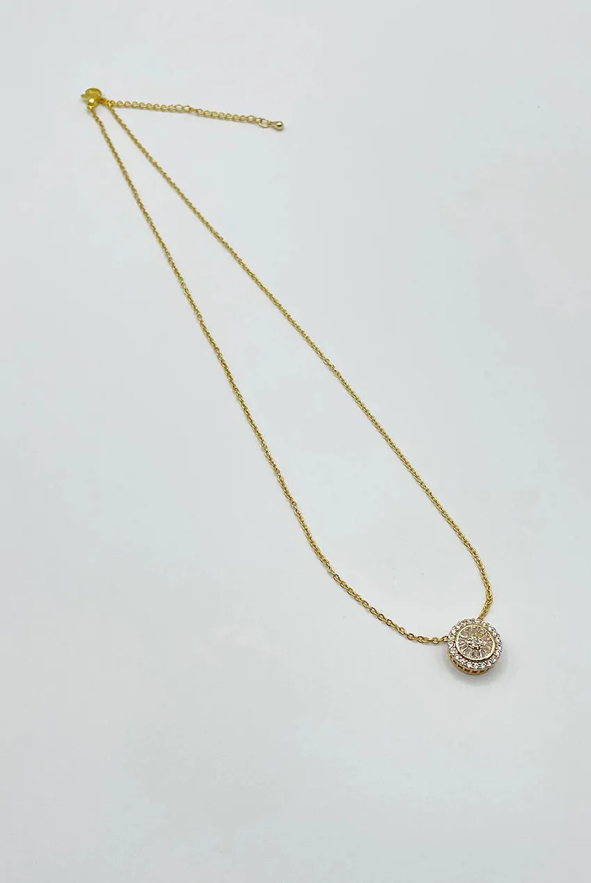 SVNX Diamante Halo JE413024 parure oro collana orecchini