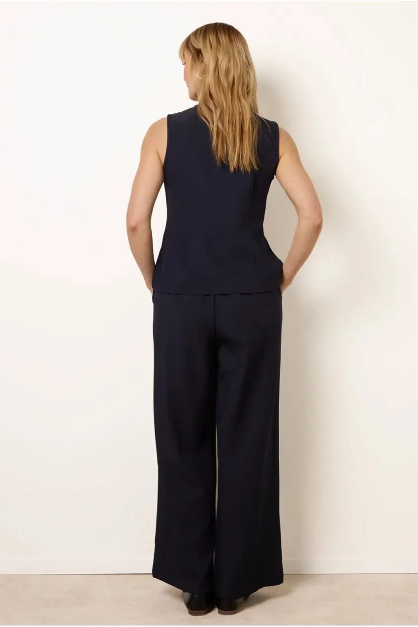 Blue Vanilla Tailored Two-Piece completo coordinato navy elegante
