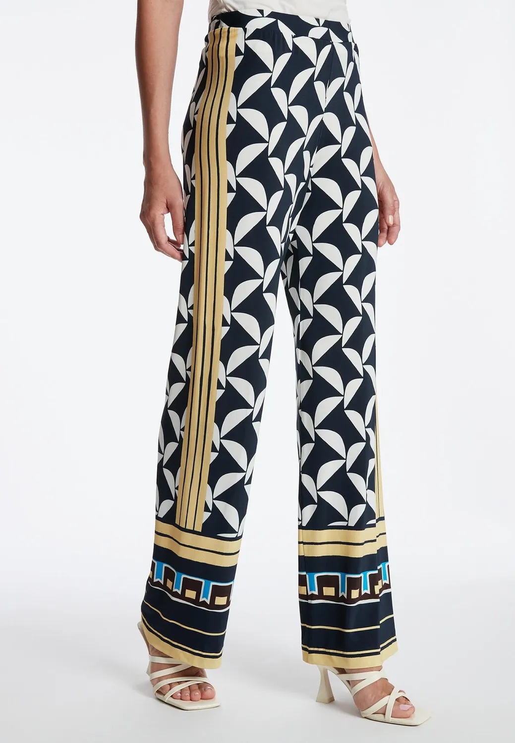 Ana Alcazar Zilmoa pantaloni jersey fantasia grafica