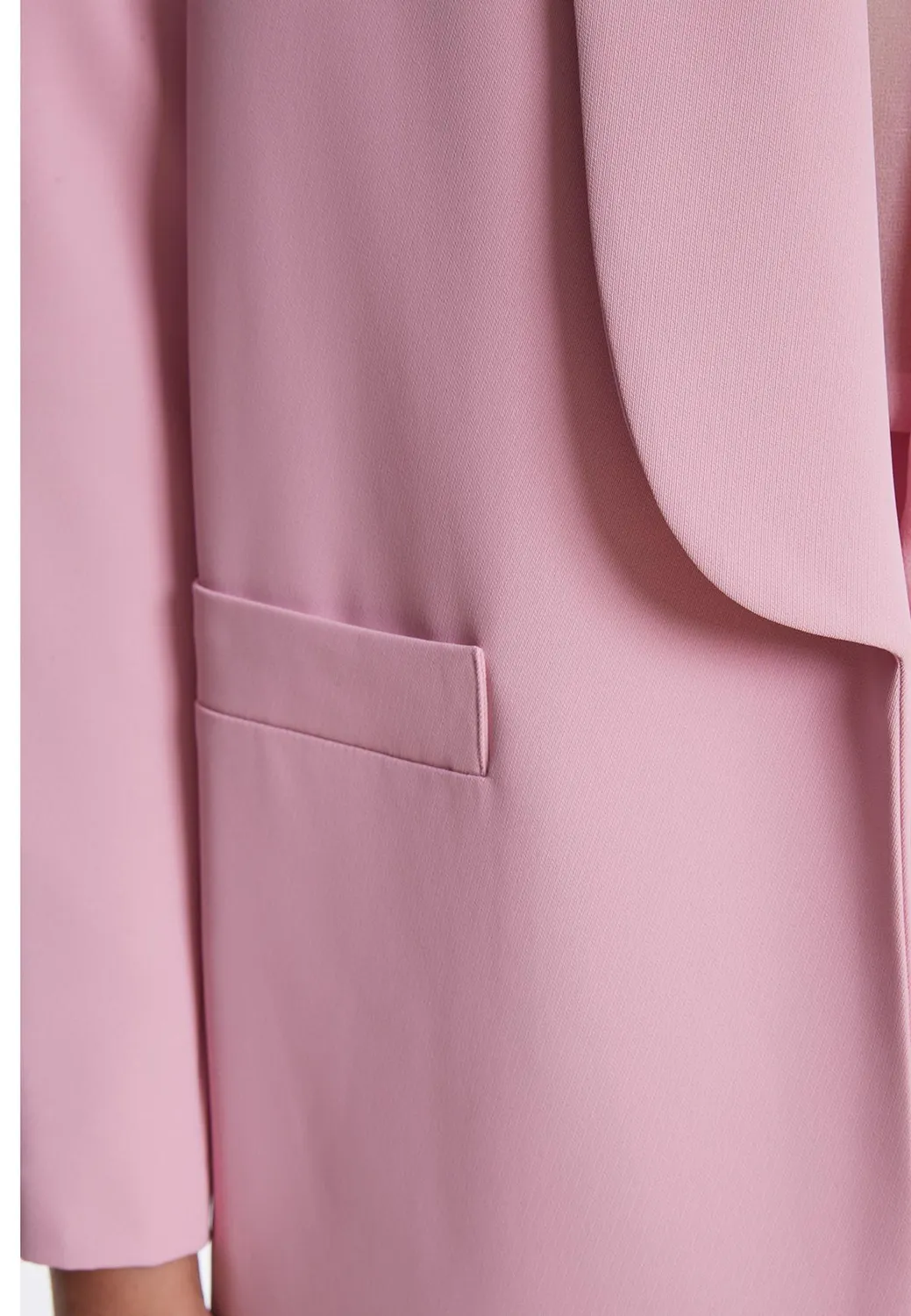 Ana Alcazar Zada blazer oversize rosa aperto