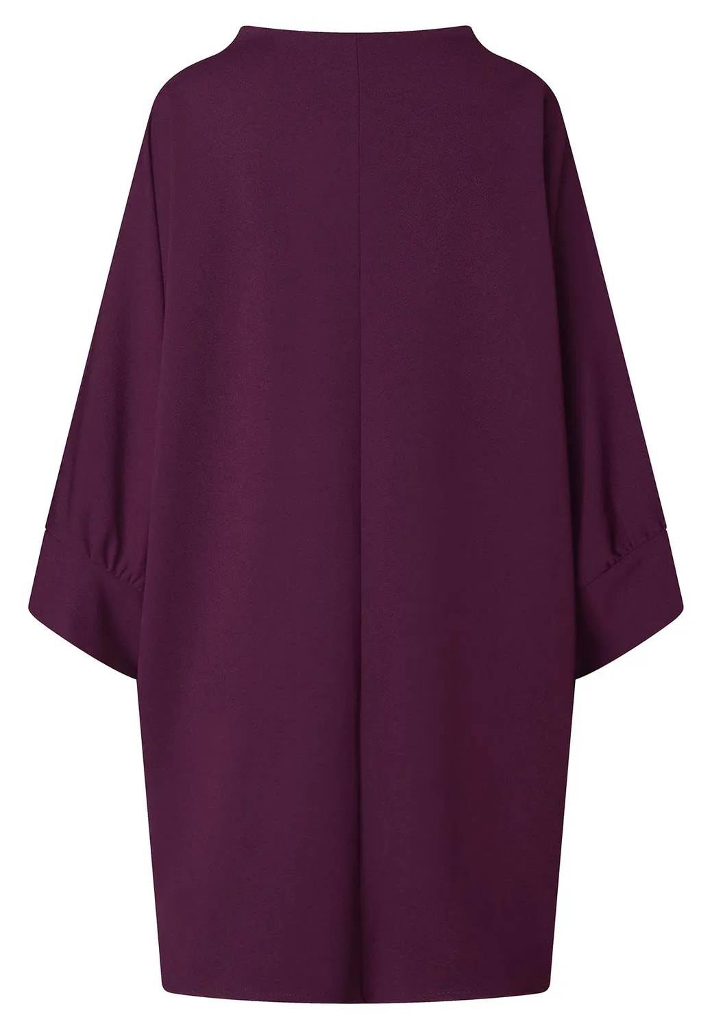 Ana Alcazar Adwoni abito oversize bordeaux tasche oro