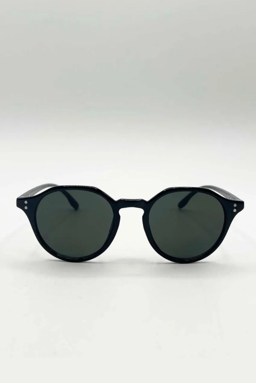 SVNX Preppy occhiali da sole verdi montatura plastica