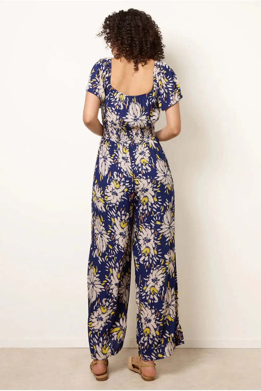 Blue Vanilla Shirred Waist Tuta Gialla Limone