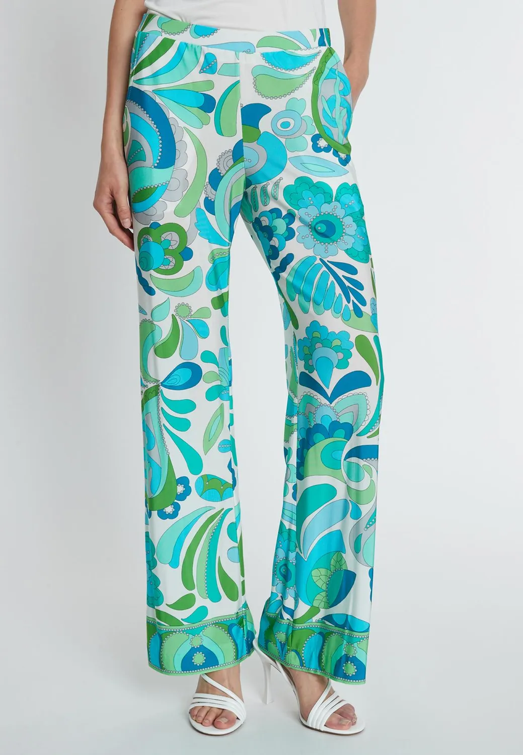 Ana Alcazar Riawa pantaloni fantasia verde jersey
