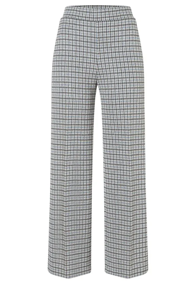 Ana Alcazar Sodala pantaloni lunghi pied-de-poule lurex
