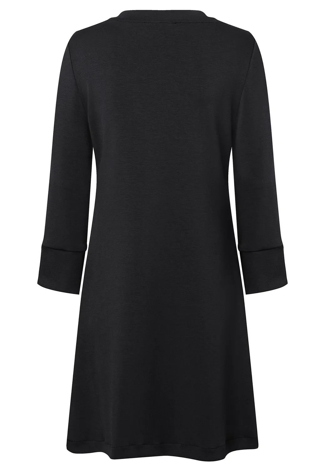 Ana Alcazar Seala abito jersey nero stile sixties