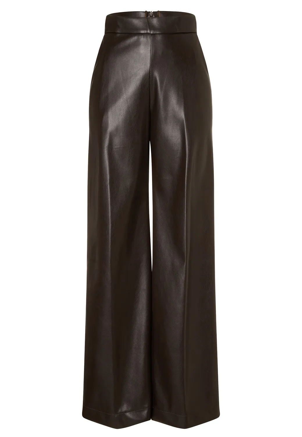 Ana Alcazar Enoras pantaloni palazzo ecopelle
