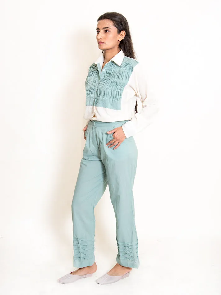 Our Dve Cordelia Finn coordinato cotone verde menta