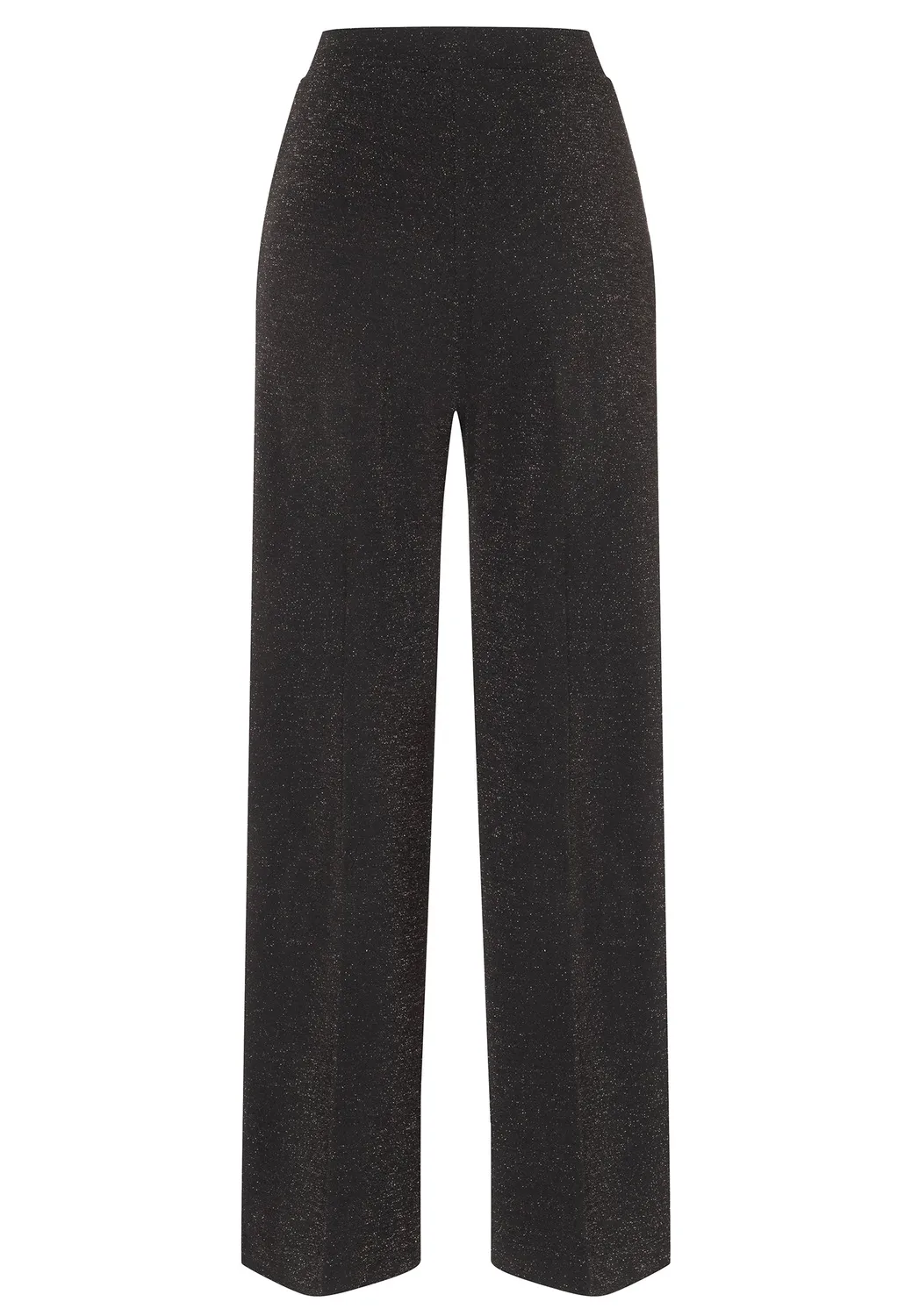 Ana Alcazar Cilisa pantaloni lurex neri a palazzo