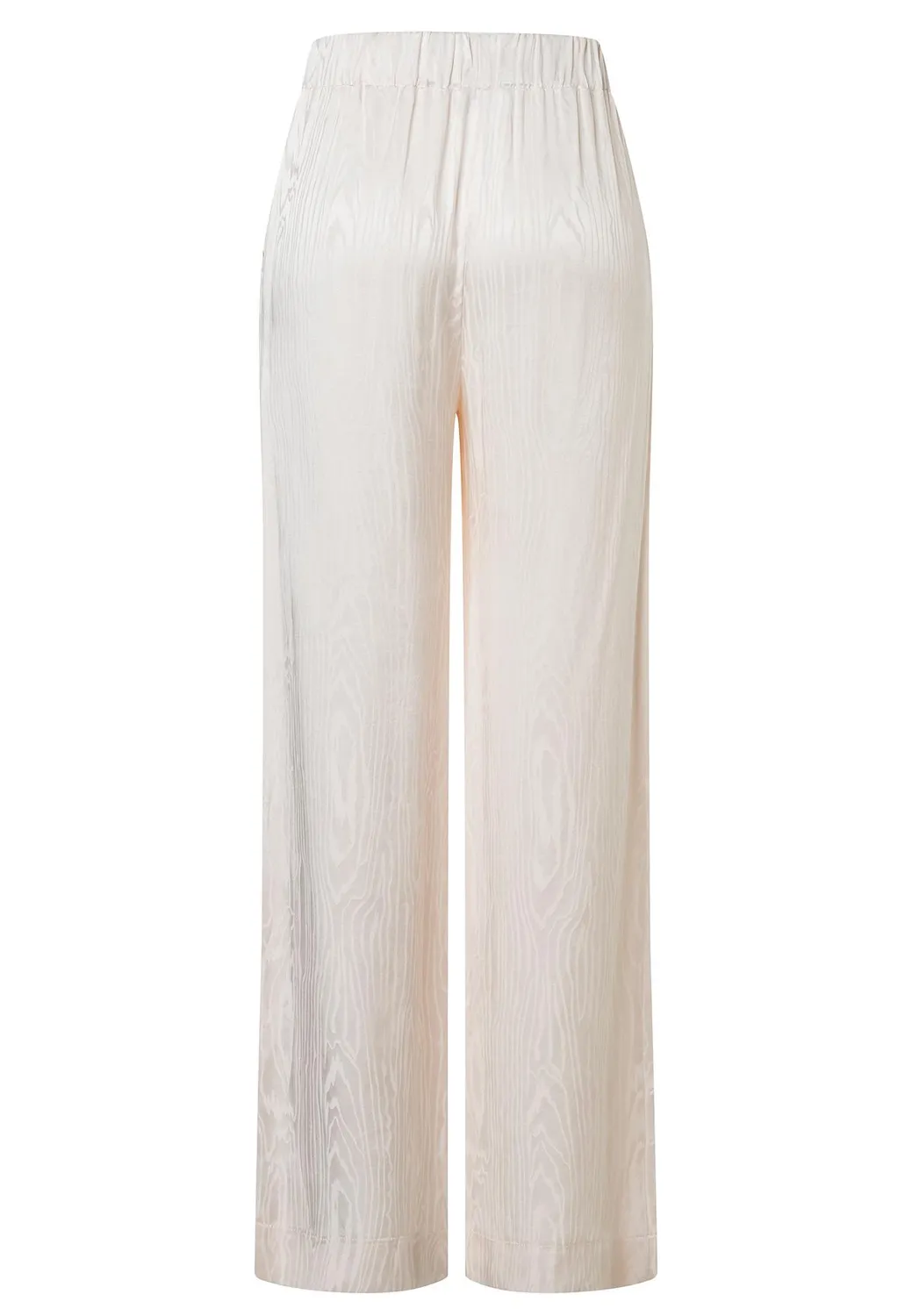 Ana Alcazar Zarosa pantaloni larghi raso bianchi