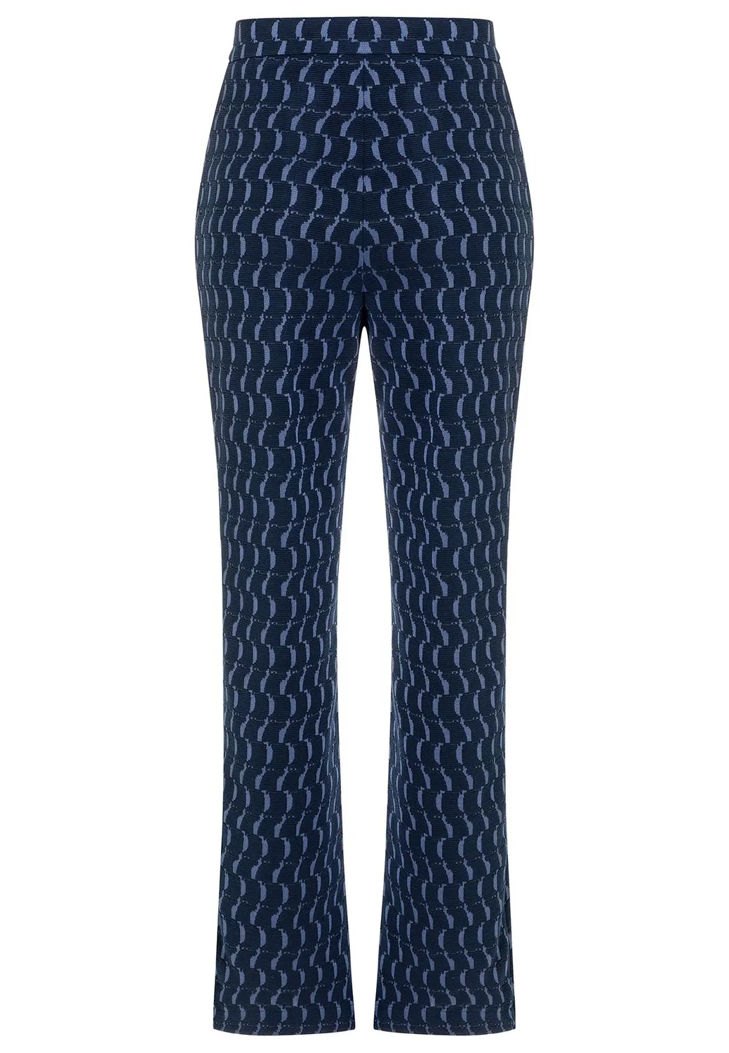 Ana Alcazar Siwana pantaloni jacquard blu