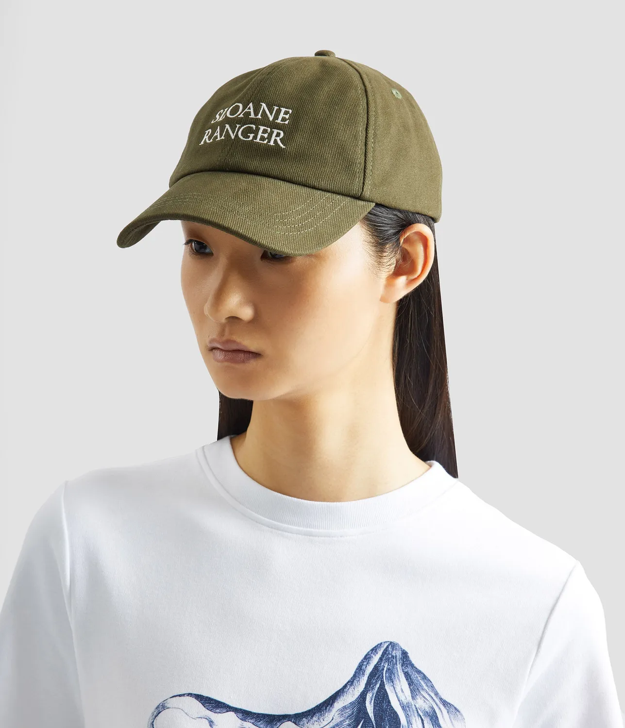 Erdem Sloane Ranger cappellino baseball cotone ricamato