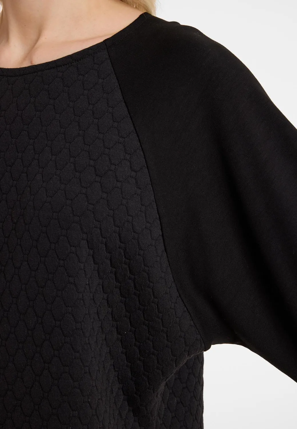 Ana Alcazar Adlara abito nero oversize