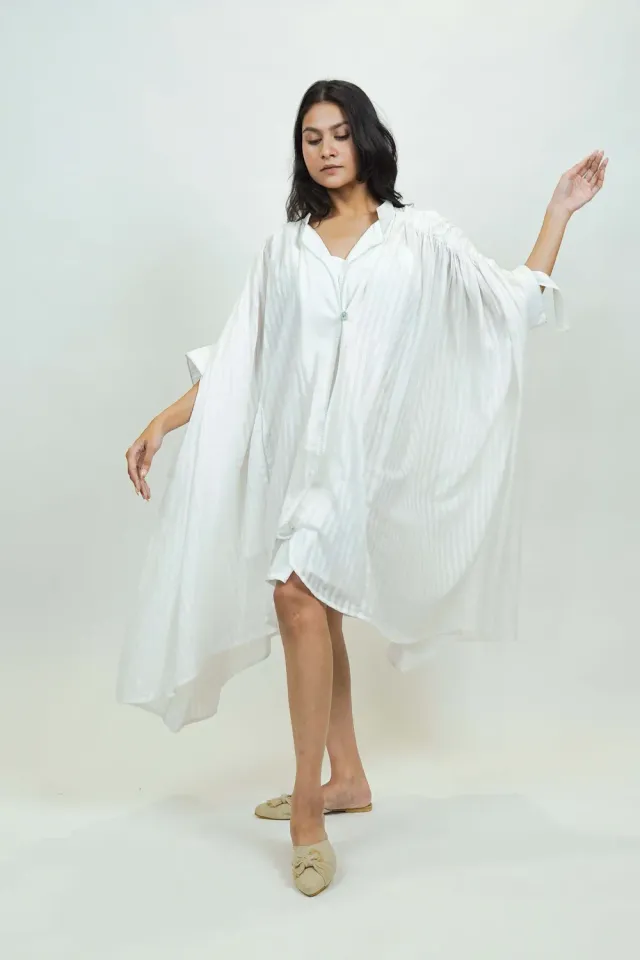 Our Dve S0016 Giacca Shrug Cotone Bianco Taglia Unica