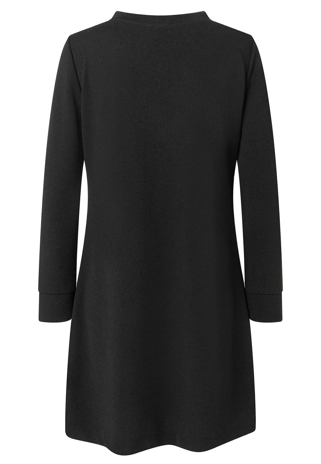 Ana Alcazar Admara abito nero mini maniche lunghe