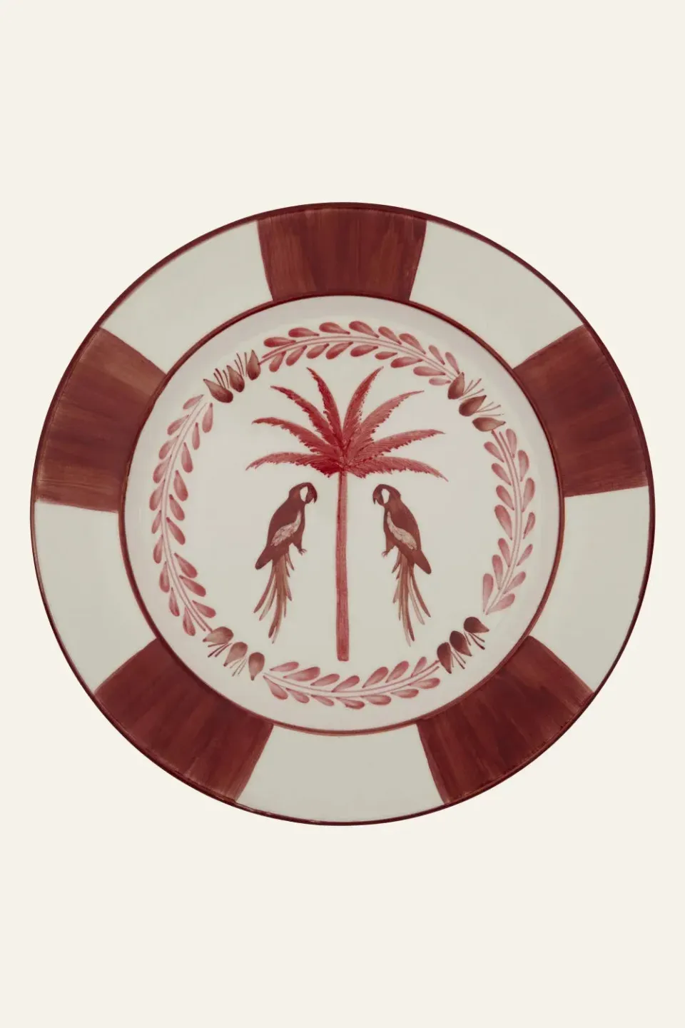 Johanna Ortiz Macao set 2 piatti ceramica rossi