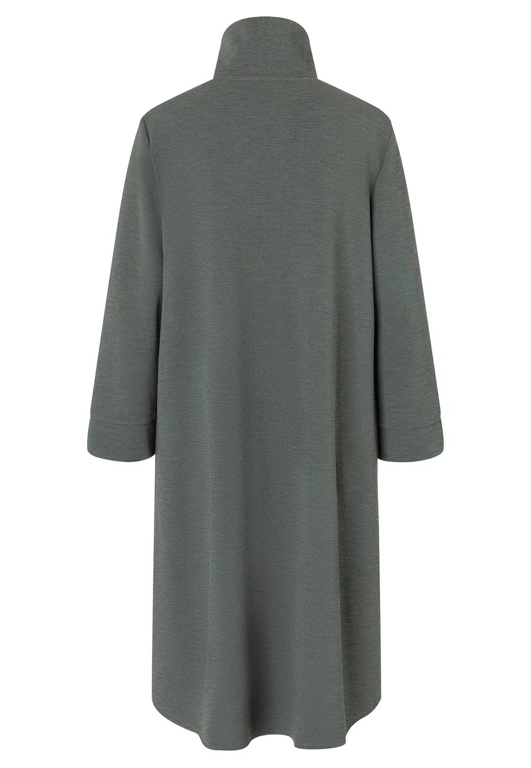 Ana Alcazar Morty abito grigio collo alto tasche