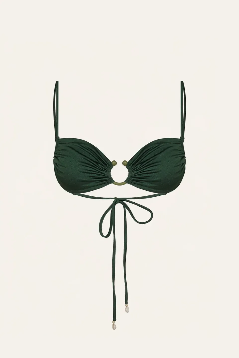 Johanna Ortiz Tangle Up top bikini lycra verde
