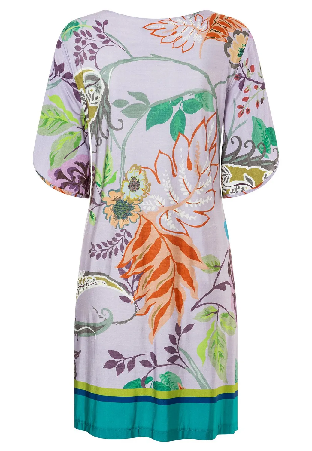 Ana Alcazar Zoraja abito corto jersey fiori pastello