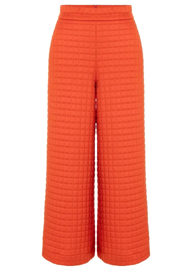 Ana Alcazar Savona pantalone trapuntato arancione