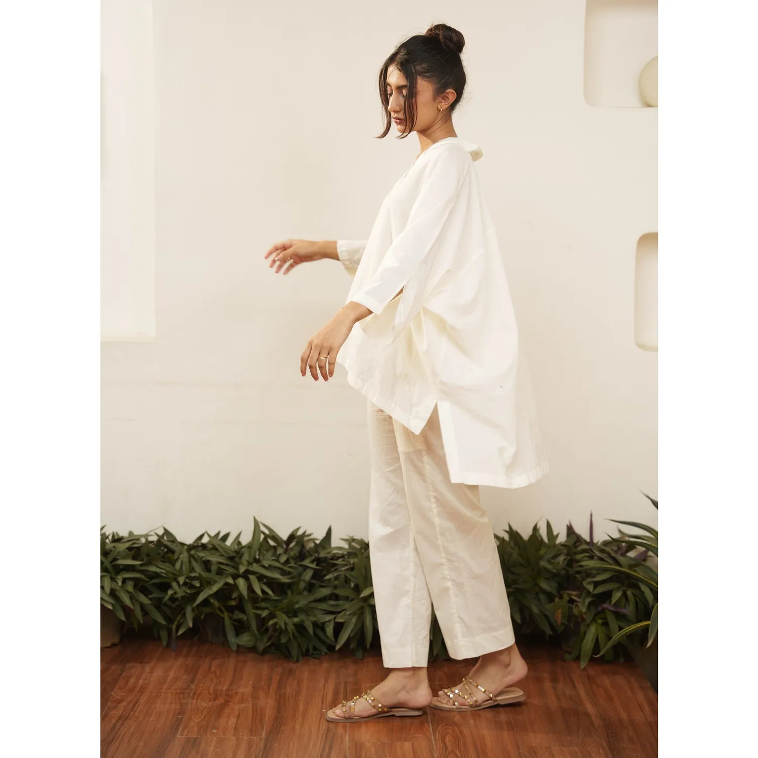 Our Dve Capsule 20 camicia beige cotone