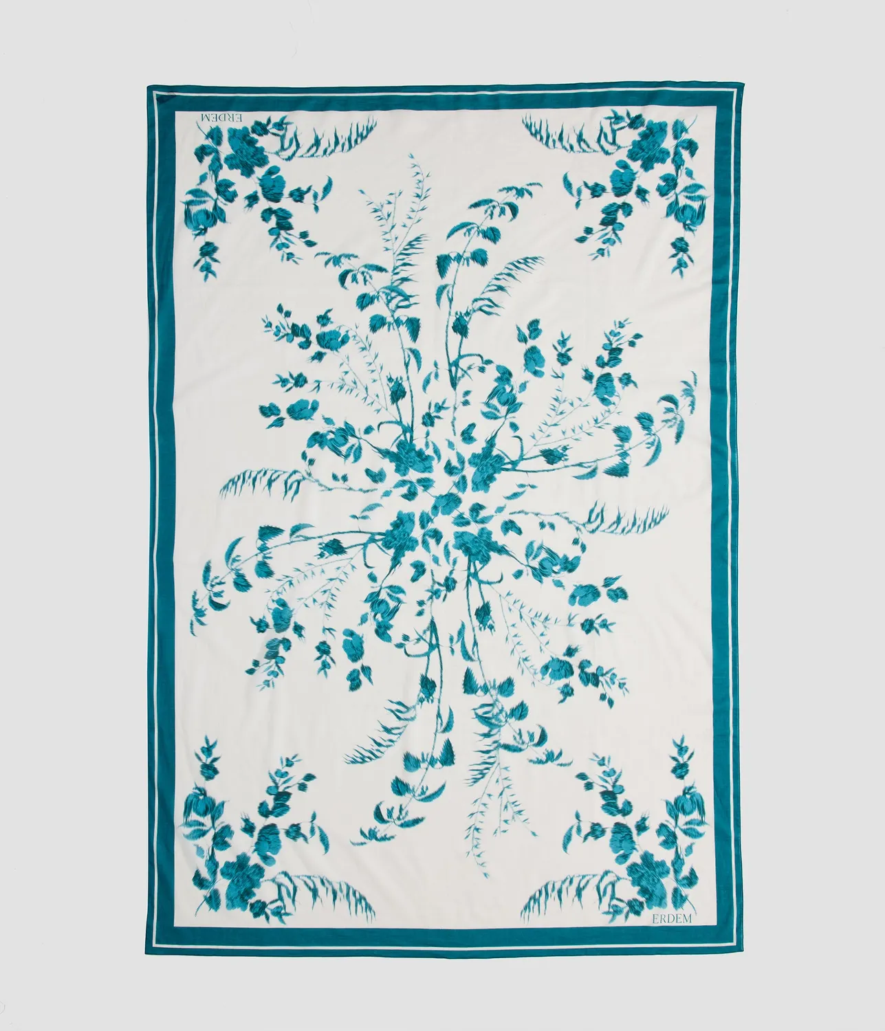 Erdem Botanical Print pareo bianco fantasia