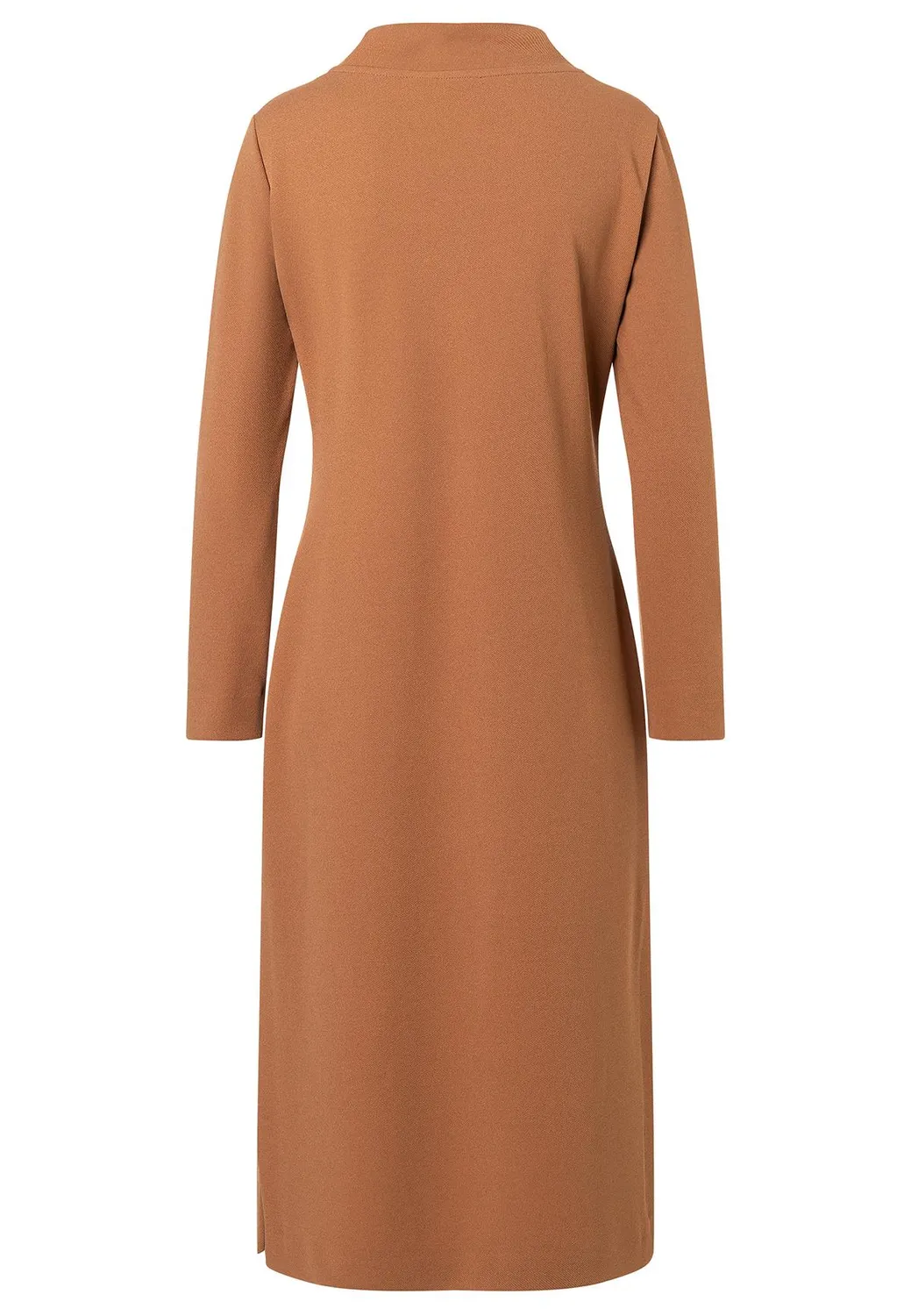 Ana Alcazar Sifyna abito midi beige collo alto