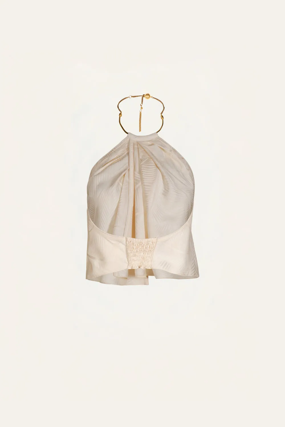 Johanna Ortiz The Root Top top ecru jacquard