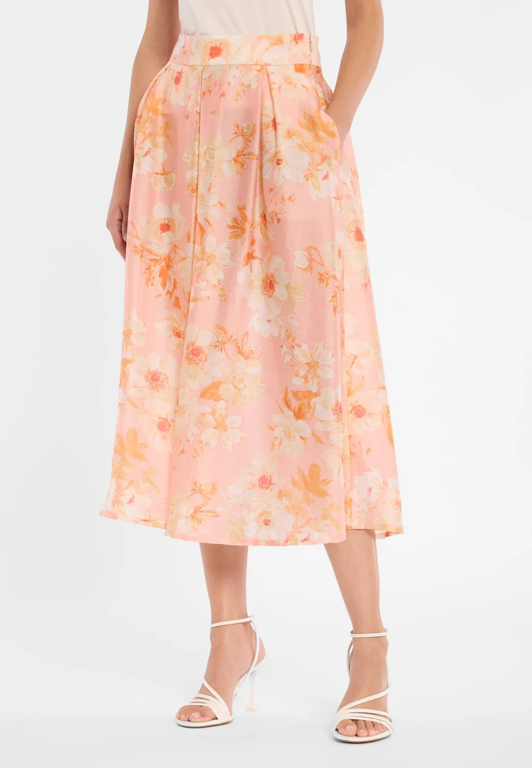 Ana Alcazar Doremiy gonna maxi lunga fantasia fiori