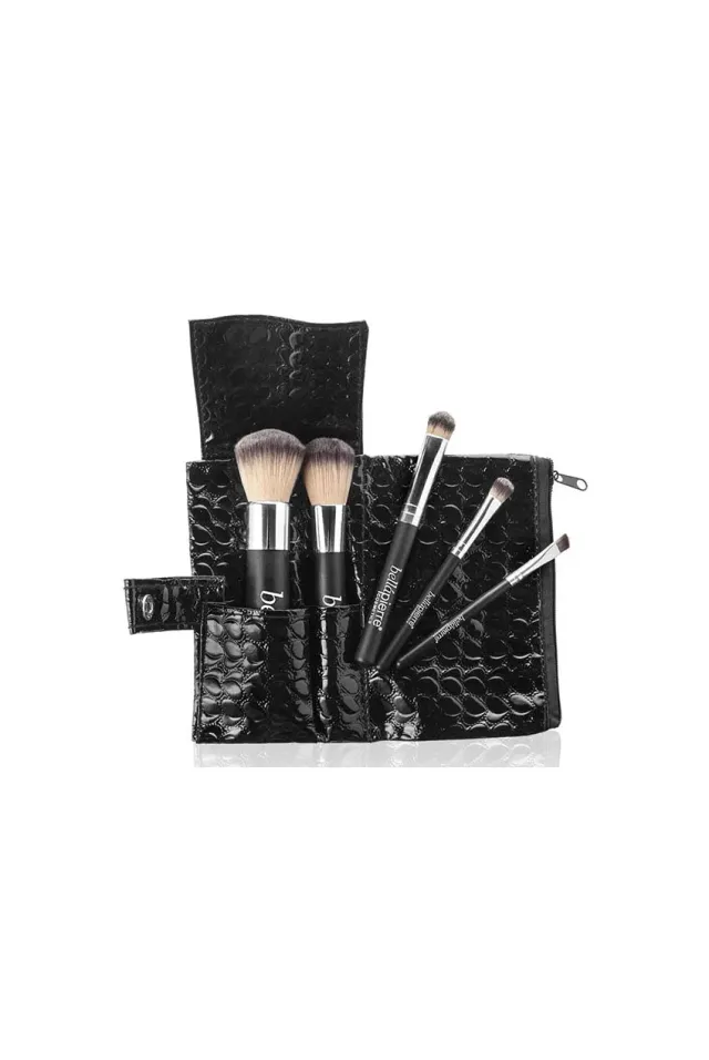 Bellapierre Travel set pennelli trucco nero 5 pezzi