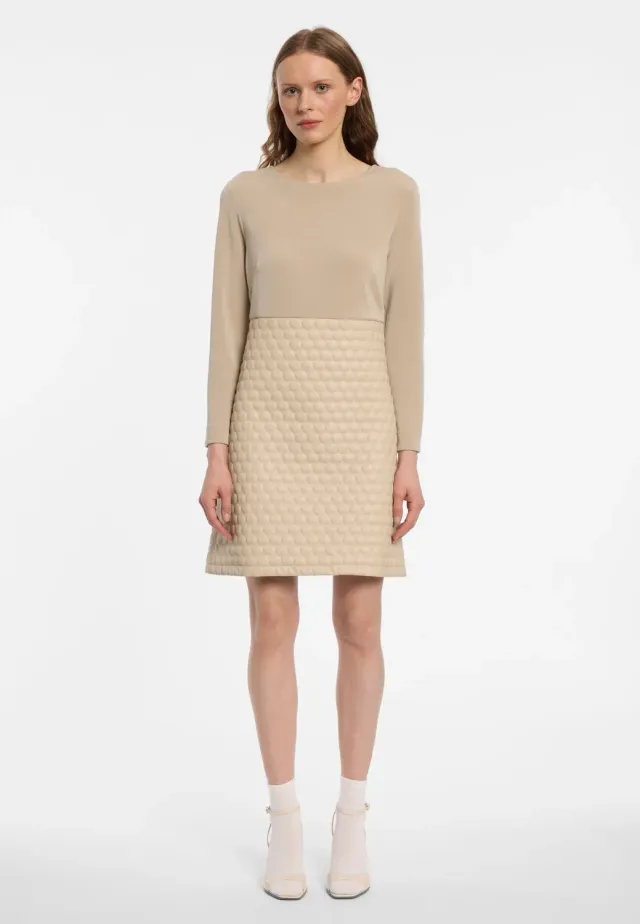 Ana Alcazar Enyfia abito impero beige corto